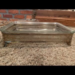 Silver plated casserole serving piece